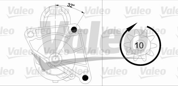 Valeo 455745 - Стартер avtokuzovplus.com.ua