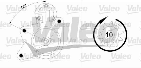 Valeo 455840 - Стартер autocars.com.ua