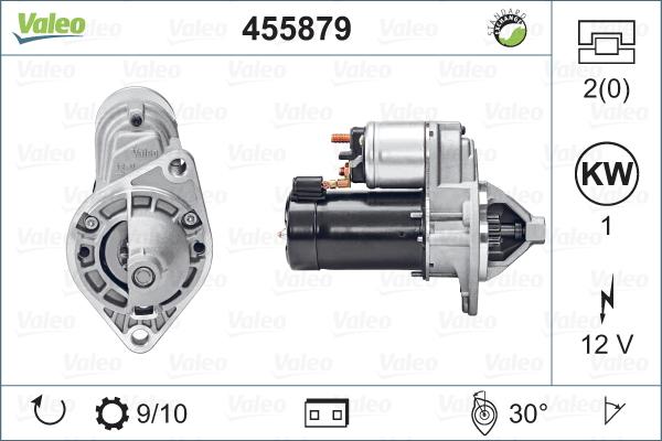 Valeo 455879 - Стартер autocars.com.ua