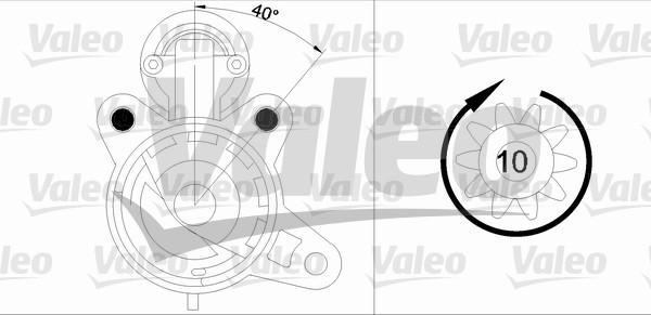 Valeo 455893 - Стартер autocars.com.ua