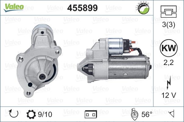 Valeo 455899 - Стартер autocars.com.ua