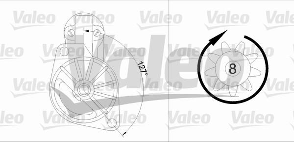 Valeo 455907 - Стартер autocars.com.ua