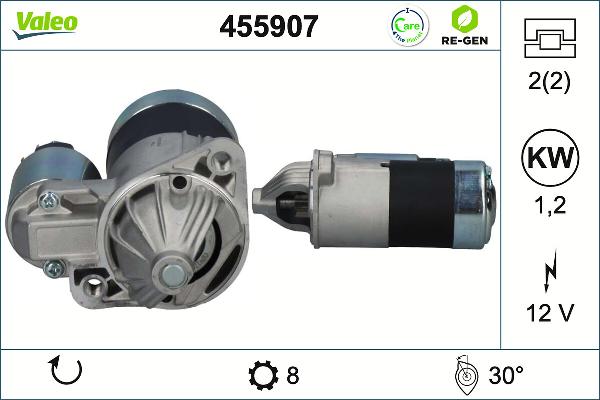 VALEO 455907 - Стартер autocars.com.ua