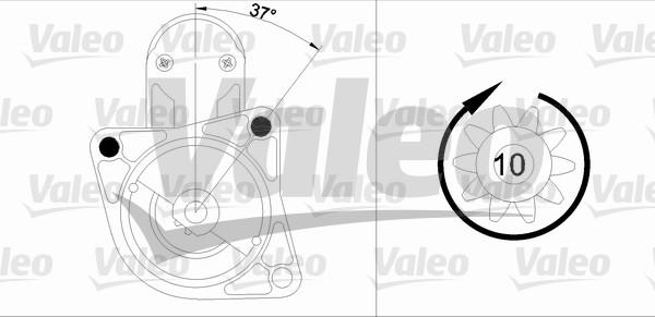 Valeo 455915 - Стартер avtokuzovplus.com.ua