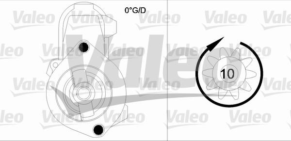 Valeo 455948 - Стартер autocars.com.ua