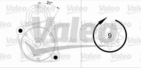 Valeo 455970 - Стартер autocars.com.ua