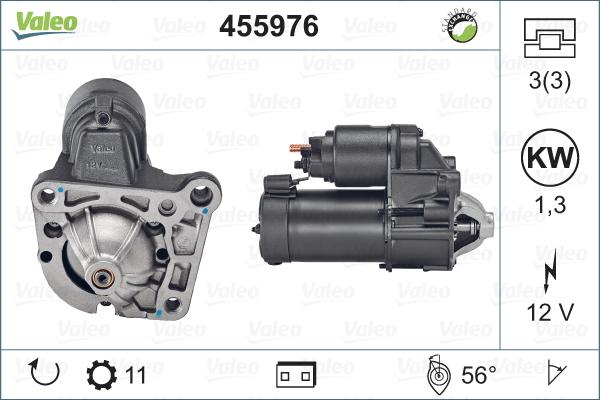 Valeo 455976 - Стартер autocars.com.ua