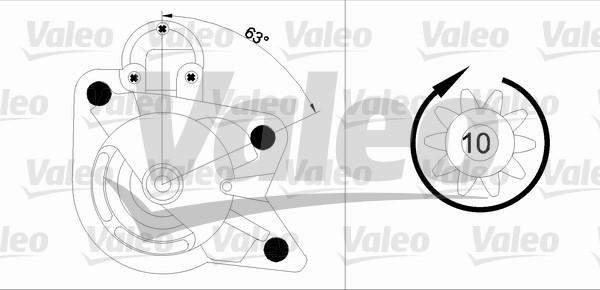 Valeo 455978 - Стартер avtokuzovplus.com.ua