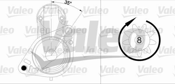 Valeo 455984 - Стартер autocars.com.ua