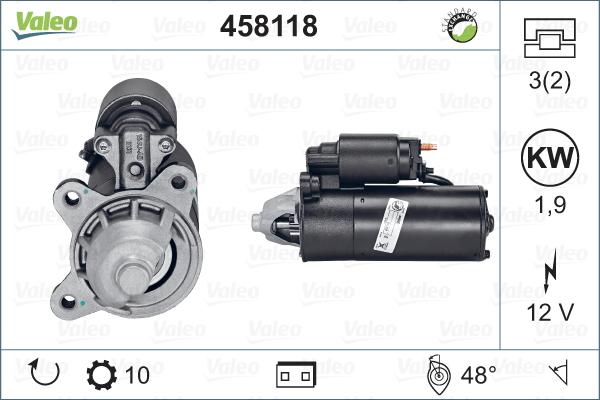 Valeo 458118 - Стартер avtokuzovplus.com.ua