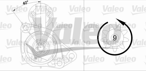 Valeo 458160 - Стартер autocars.com.ua