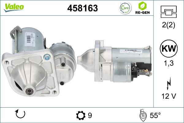 VALEO 458163 - Стартер autocars.com.ua