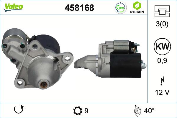 VALEO 458168 - Стартер autocars.com.ua