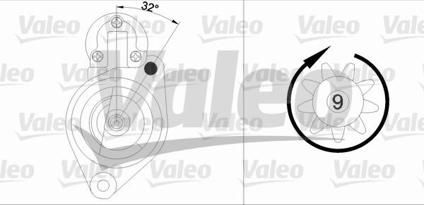 Valeo 458184 - Стартер avtokuzovplus.com.ua