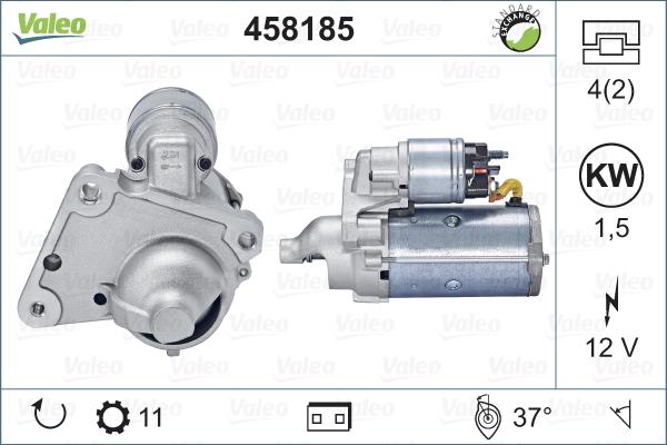 Valeo 458185 - Стартер avtokuzovplus.com.ua