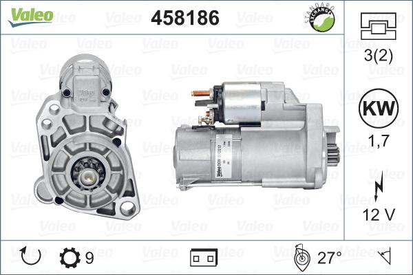 Valeo 458186 - Стартер avtokuzovplus.com.ua