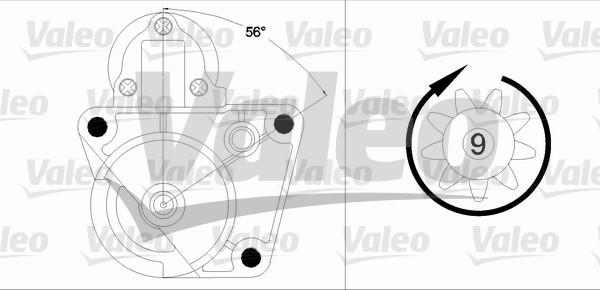 Valeo 458189 - Стартер autocars.com.ua