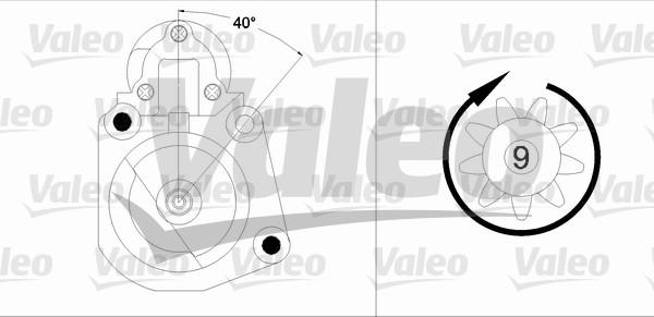 Valeo 458190 - Стартер avtokuzovplus.com.ua