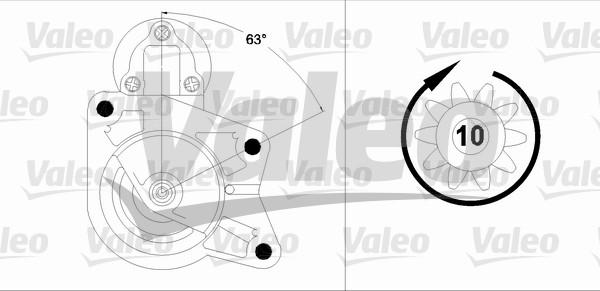 Valeo 458202 - Стартер autocars.com.ua