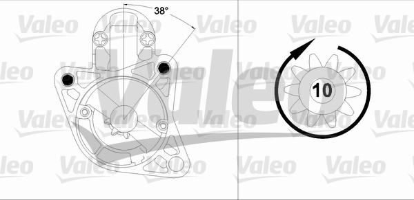 Valeo 458207 - Стартер autodnr.net