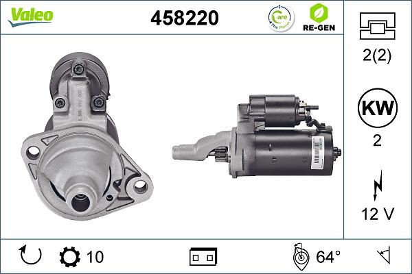 VALEO 458220 - Стартер autocars.com.ua