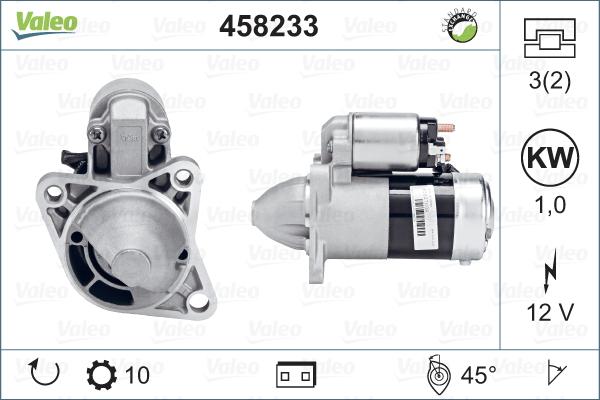 Valeo 458233 - Стартер avtokuzovplus.com.ua