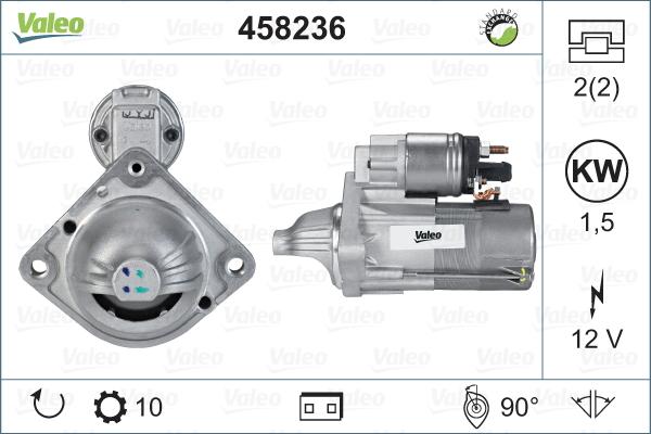 Valeo 458236 - Стартер autocars.com.ua