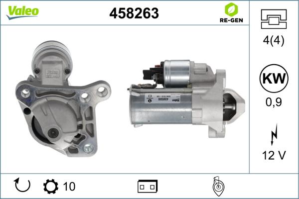 Valeo 458263 - Стартер avtokuzovplus.com.ua