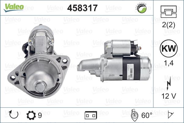 Valeo 458317 - Стартер avtokuzovplus.com.ua