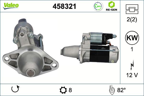 VALEO 458321 - Стартер autocars.com.ua