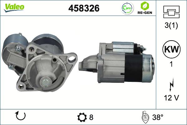 VALEO 458326 - Стартер autocars.com.ua