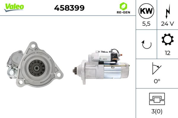 VALEO 458399 - Стартер autocars.com.ua