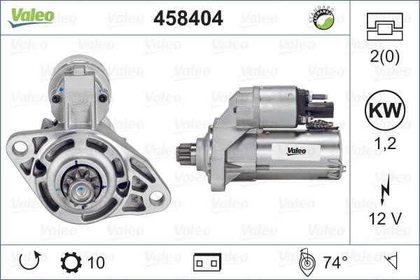 Valeo 458 404 - Стартер autocars.com.ua