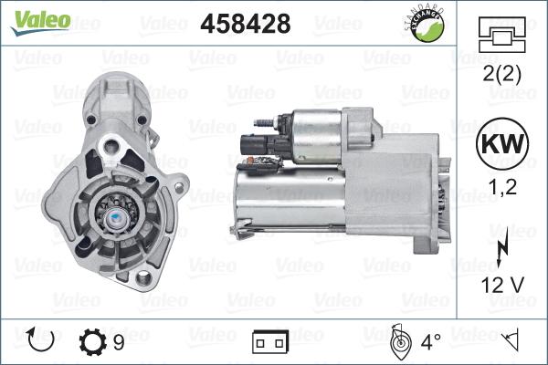 Valeo 458428 - Стартер avtokuzovplus.com.ua