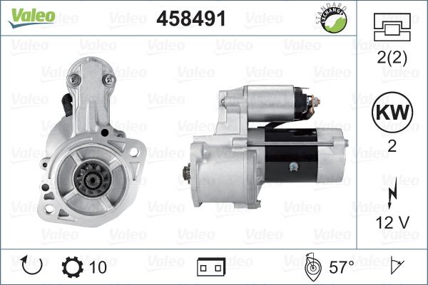 Valeo 458491 - Стартер autocars.com.ua