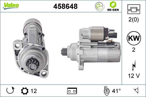 VALEO 458648 - Стартер autocars.com.ua