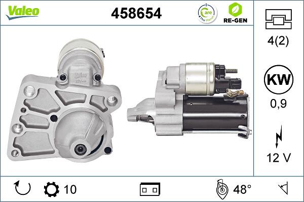 VALEO 458654 - Стартер autocars.com.ua