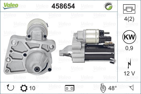 Valeo 458654 - Стартер avtokuzovplus.com.ua