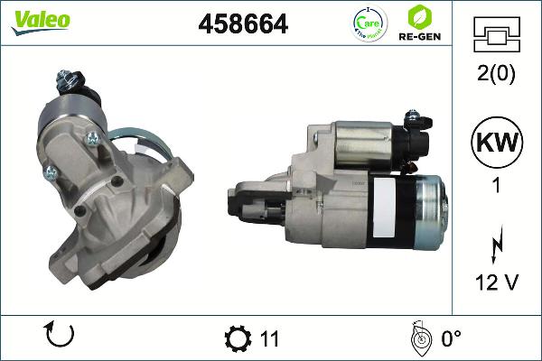 VALEO 458664 - Стартер autocars.com.ua