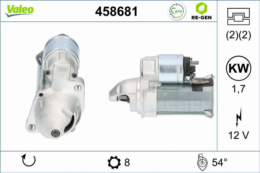 Valeo 458681 - Стартер autodnr.net