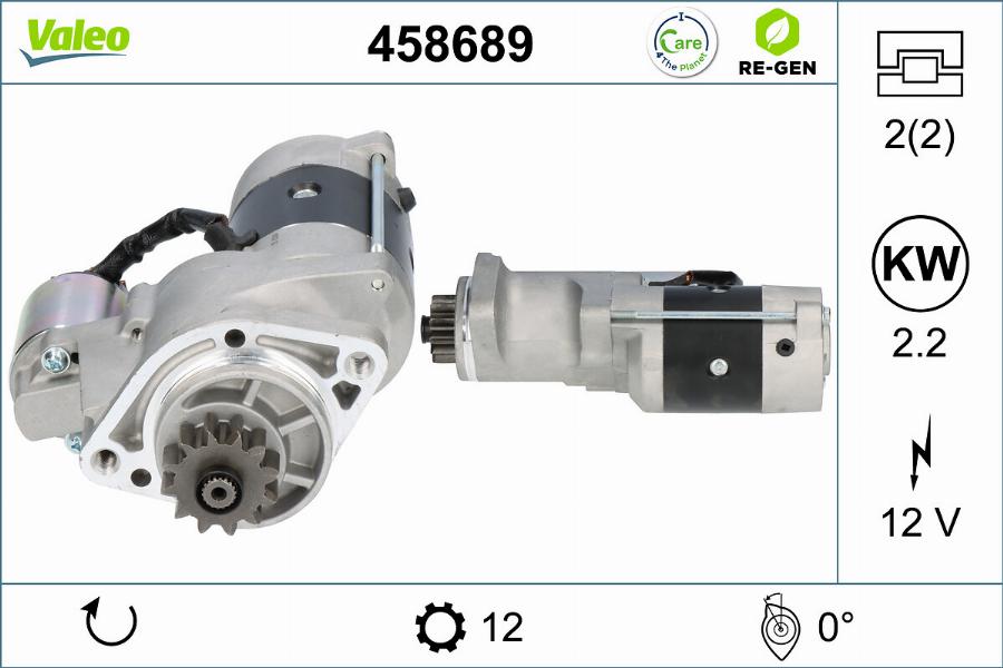 Valeo 458689 - Стартер autocars.com.ua