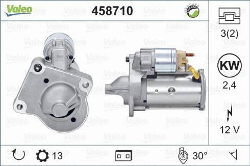 Valeo 458710 - Стартер avtokuzovplus.com.ua