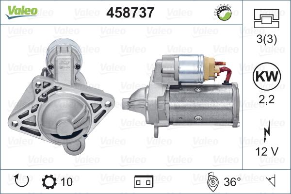 Valeo 458737 - Стартер autodnr.net