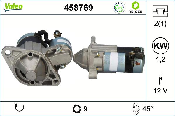 VALEO 458769 - Стартер autocars.com.ua