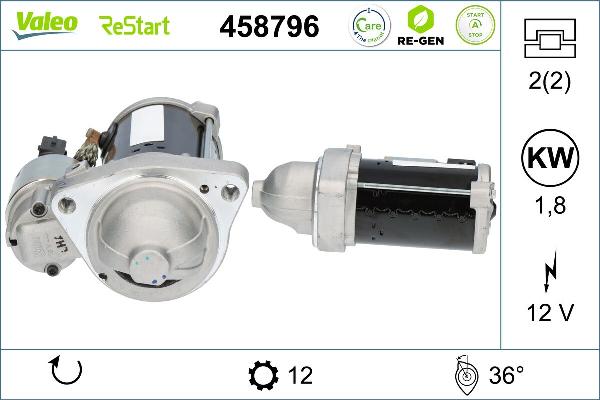 VALEO 458796 - Стартер autocars.com.ua