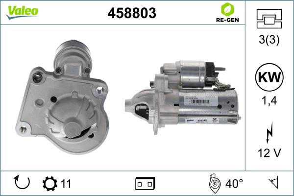 Valeo 458803 - Стартер avtokuzovplus.com.ua