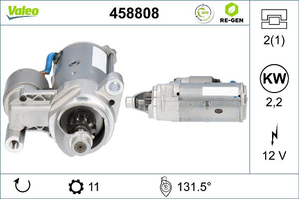 VALEO 458808 - Стартер autocars.com.ua