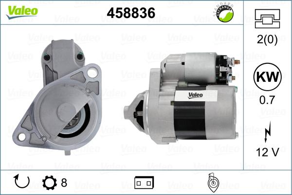 Valeo 458836 - Стартер avtokuzovplus.com.ua