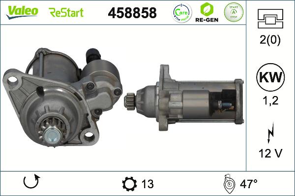 VALEO 458858 - Стартер autocars.com.ua