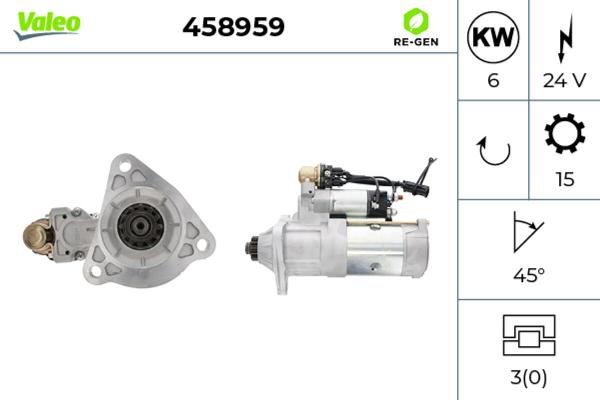 VALEO 458959 - Стартер autocars.com.ua